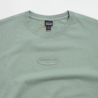 Patagonia Womens 95 Oval Logo Daily Crewneck Sweatshirt - Cover Green thumbnail
