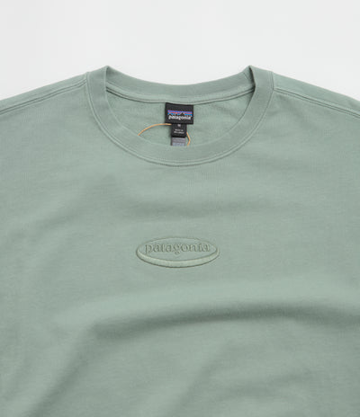 Patagonia Womens 95 Oval Logo Daily Crewneck Sweatshirt - Cover Green