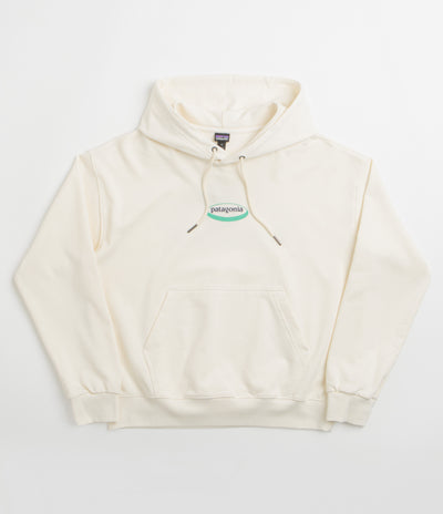 Patagonia Womens 95 Oval Logo Daily Hoodie in Wool White