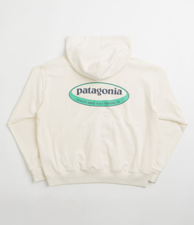 Patagonia Womens 95 Oval Logo Daily Hoodie in Wool White