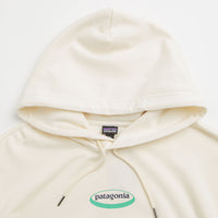 Patagonia Womens 95 Oval Logo Daily Hoodie in Wool White thumbnail