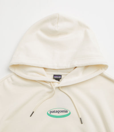 Patagonia Womens 95 Oval Logo Daily Hoodie in Wool White