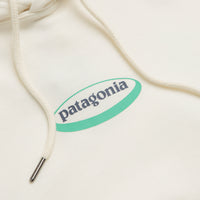 Patagonia Womens 95 Oval Logo Daily Hoodie in Wool White thumbnail