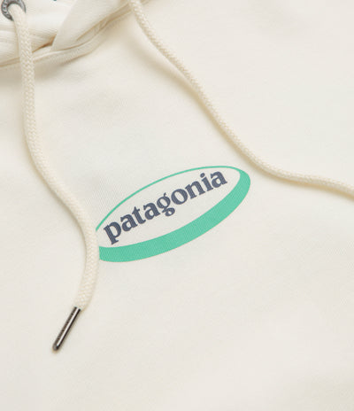 Patagonia Womens 95 Oval Logo Daily Hoodie in Wool White