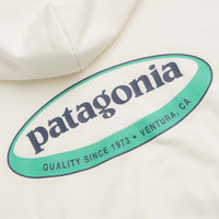 Patagonia Womens 95 Oval Logo Daily Hoodie in Wool White thumbnail