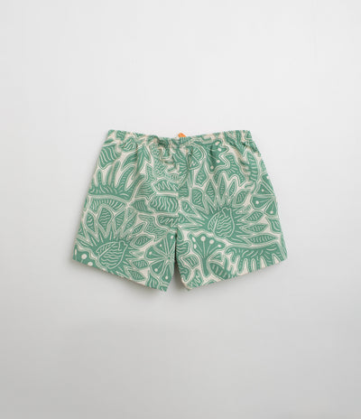 Patagonia Womens Baggies 5" Shorts in Bees and Flowers: Heartleaf Green