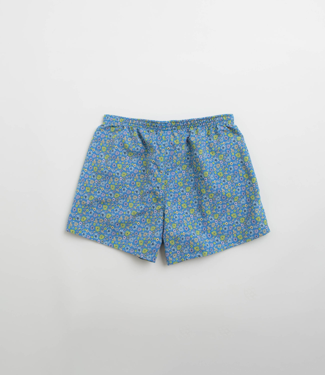 Patagonia Womens Baggies 5 Shorts Floral Fun Vessel Blue Flatspot