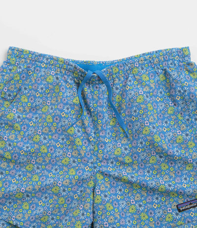 Patagonia Womens Baggies 5" Shorts in Floral Fun: Vessel Blue