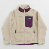 Patagonia Womens Classic Retro-X Jacket - Dark Natural / Night Plum thumbnail