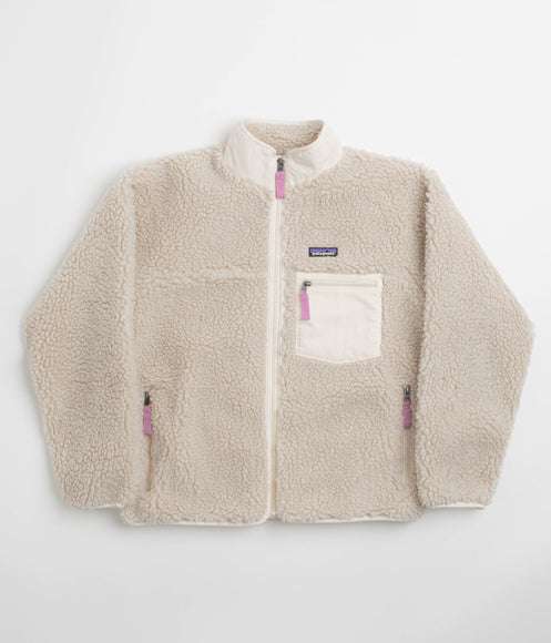Patagonia Womens Classic Retro-X Jacket - Natural / Light Violet