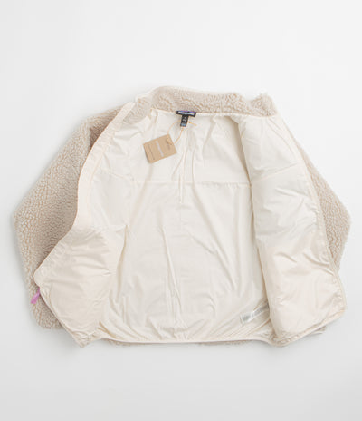 Patagonia Womens Classic Retro-X Jacket - Natural / Light Violet