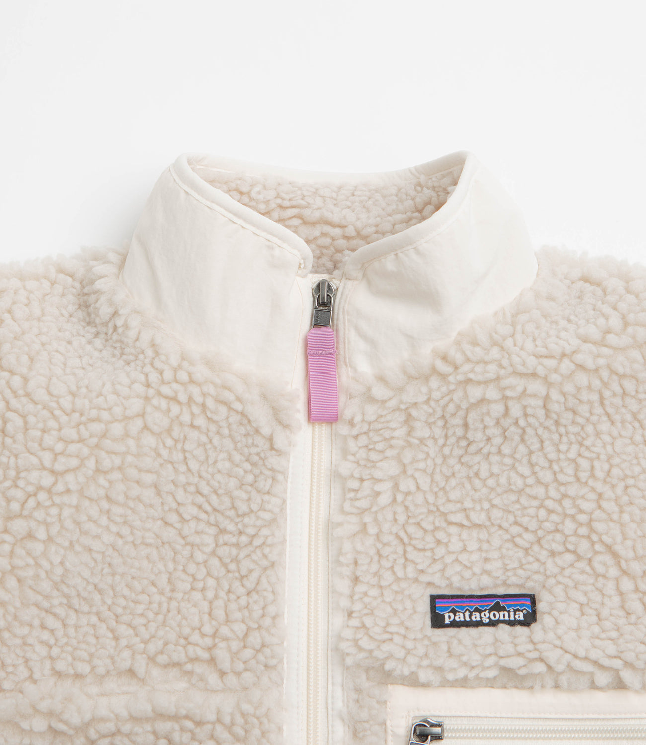 Patagonia Womens Classic Retro-X Jacket - Natural / Light Violet