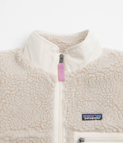 Patagonia Womens Classic Retro-X Jacket - Natural / Light Violet