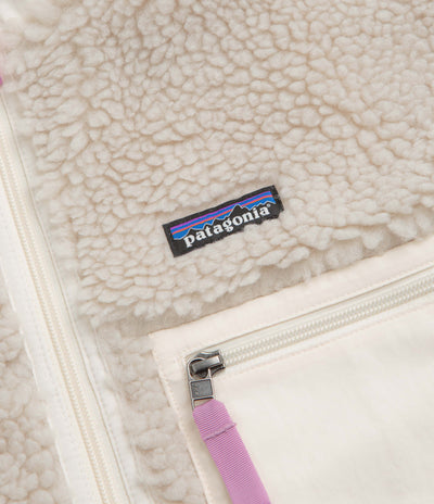 Patagonia Womens Classic Retro-X Jacket - Natural / Light Violet