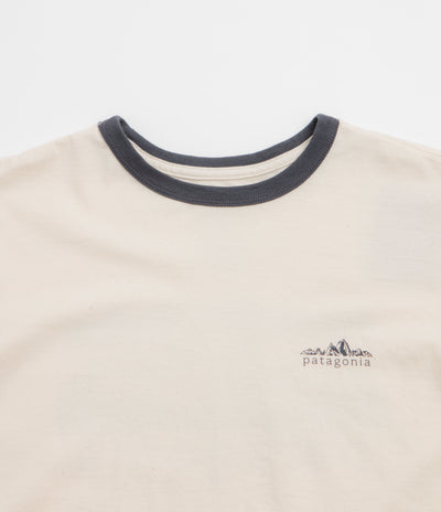 Patagonia Womens Fitz Roy Foothills Ringer T-Shirt - Undyed Natural