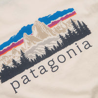 Patagonia Womens Fitz Roy Foothills Ringer T-Shirt - Undyed Natural thumbnail