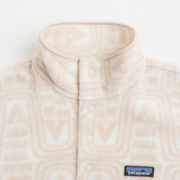 Patagonia Womens Lightweight Synchilla Snap-T Fleece in Flow: Dyno White thumbnail