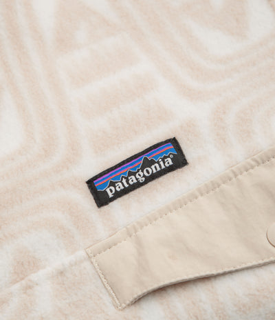 Patagonia Womens Lightweight Synchilla Snap-T Fleece in Flow: Dyno White
