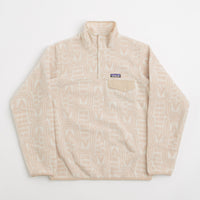 Patagonia Womens Lightweight Synchilla Snap-T Fleece in Flow: Dyno White thumbnail