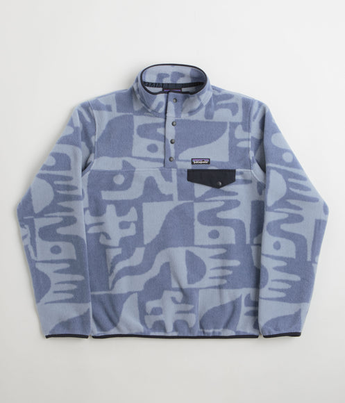 Patagonia Womens Lightweight Synchilla Snap-T Fleece - Mother Tree: Barnacle Blue