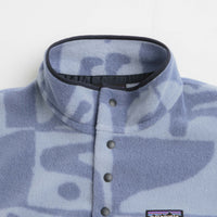 Patagonia Womens Lightweight Synchilla Snap-T Fleece in Mother Tree: Barnacle Blue thumbnail