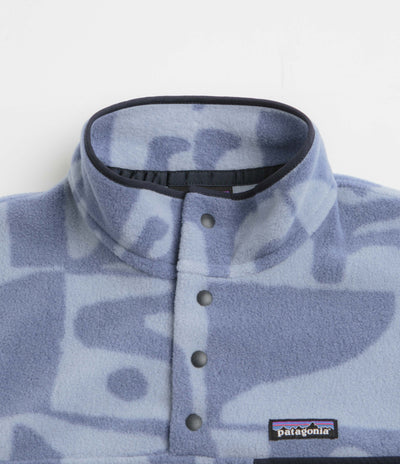 Patagonia Womens Lightweight Synchilla Snap-T Fleece in Mother Tree: Barnacle Blue