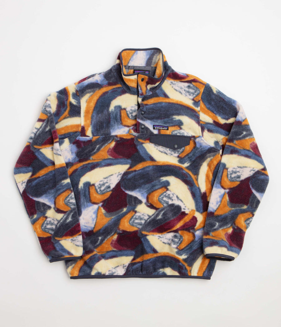 Patagonia Womens Lightweight Synchilla Snap-T Fleece - Smudge: Smolder Blue