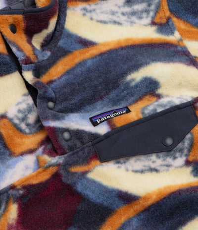 Patagonia Womens Lightweight Synchilla Snap-T Fleece - Smudge: Smolder Blue