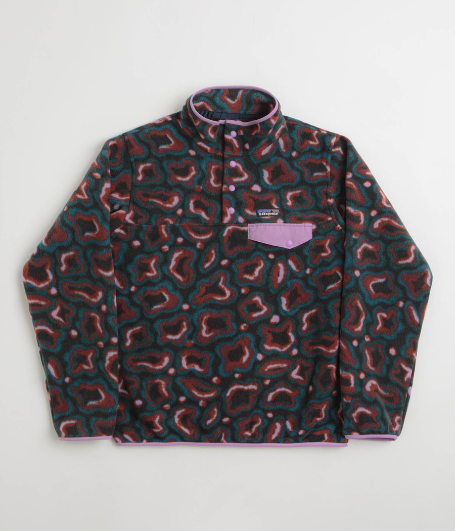 Patagonia Womens Lightweight Synchilla Snap-T Fleece in Soft Spirea: Dried Vanilla