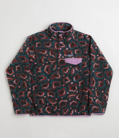 Patagonia Womens Lightweight Synchilla Snap-T Fleece in Soft Spirea: Dried Vanilla