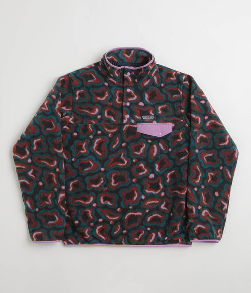 Patagonia Womens Lightweight Synchilla Snap-T Fleece - Soft Spirea: Dried Vanilla