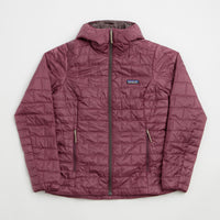 Patagonia Womens Nano Puff Hoodie Jacket - Berry Fig thumbnail