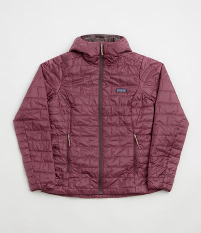 Patagonia Womens Nano Puff Hoodie Jacket - Berry Fig
