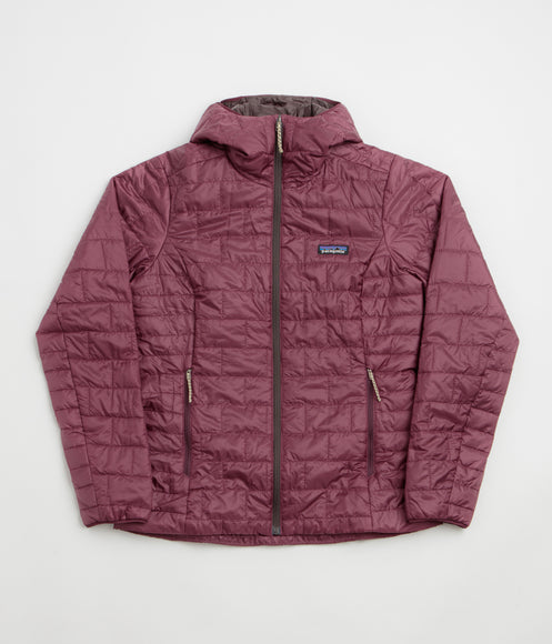Patagonia Womens Nano Puff Hoodie Jacket - Berry Fig
