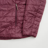 Patagonia Womens Nano Puff Hoodie Jacket - Berry Fig thumbnail