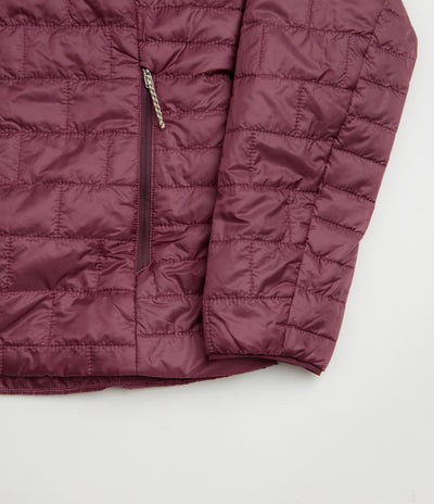 Patagonia Womens Nano Puff Hoodie Jacket - Berry Fig