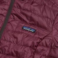 Patagonia Womens Nano Puff Hoodie Jacket - Berry Fig thumbnail