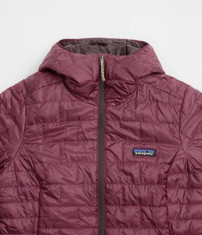 Patagonia Womens Nano Puff Hoodie Jacket - Berry Fig