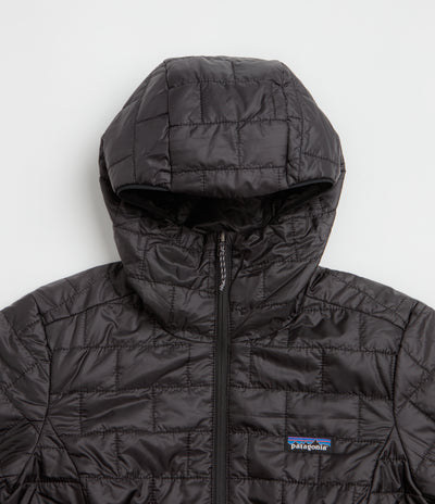 Patagonia Womens Nano Puff Hoodie Jacket - Black