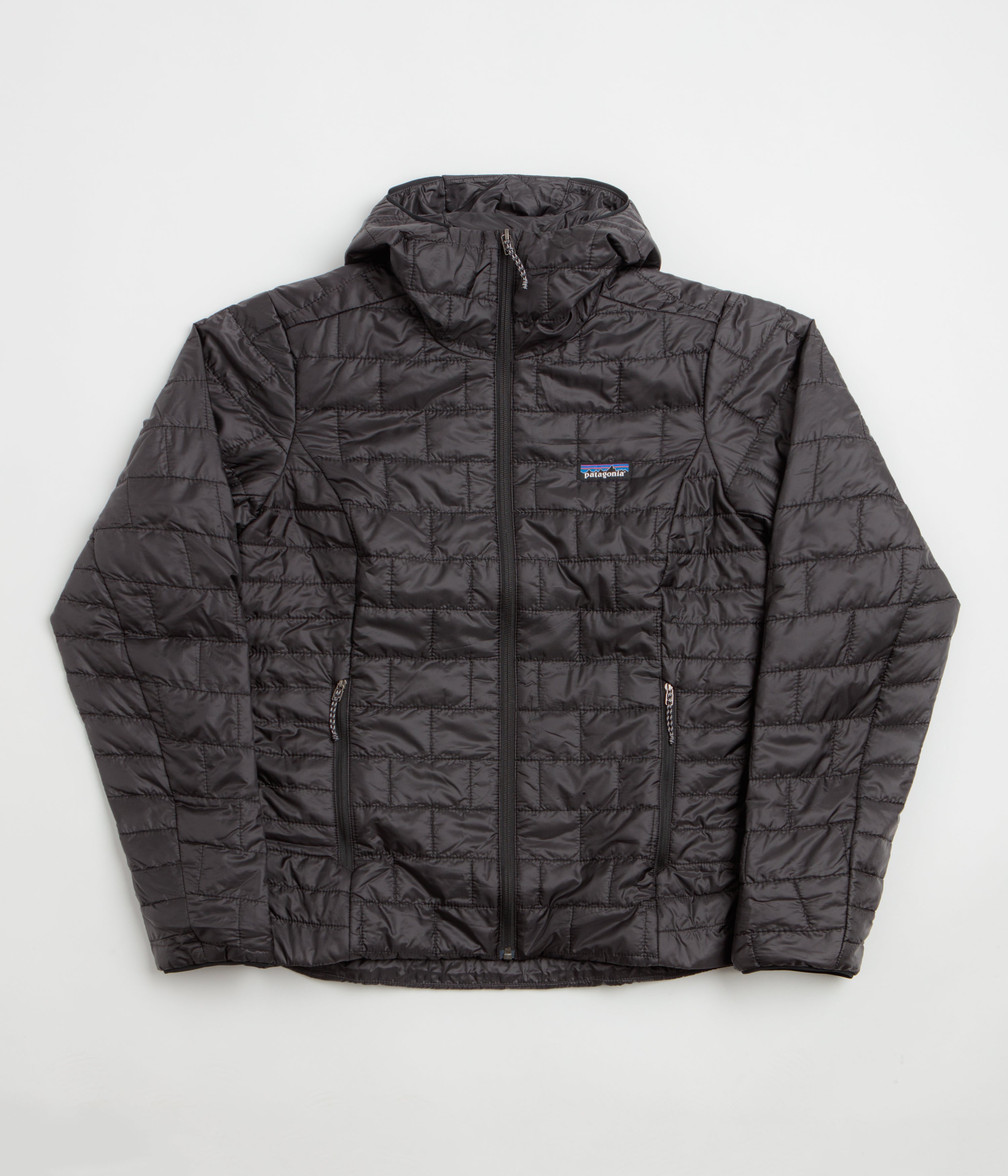 Patagonia Womens Nano Puff Hoodie Jacket - Black