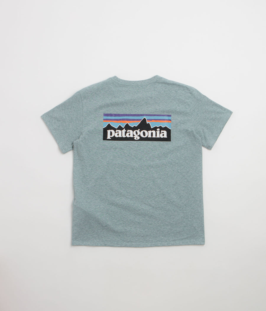 Patagonia Womens P-6 Logo Responsibili-Tee T-Shirt - Blue Sage