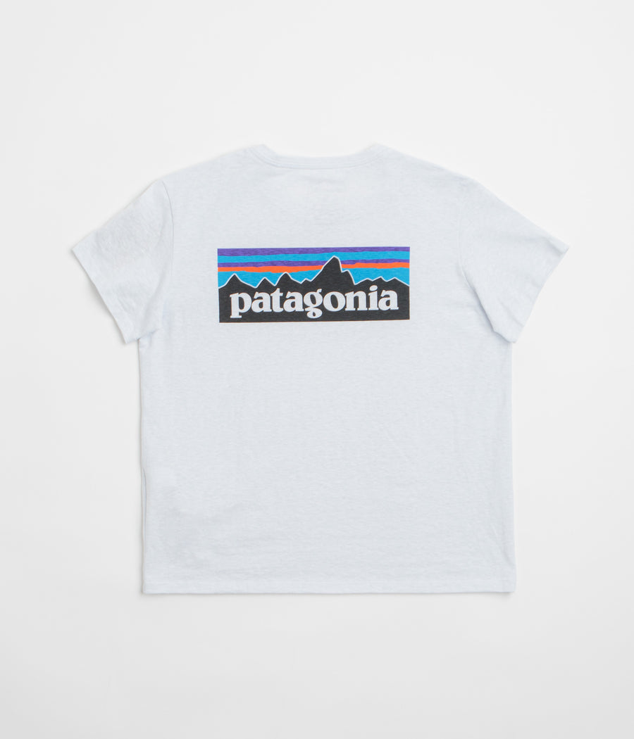 Patagonia Womens P-6 Logo Responsibili-Tee T-Shirt in White