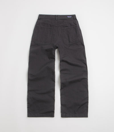 Patagonia Womens Point Reyes Canvas Wide Leg Pants - Ink Black