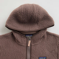 Patagonia Womens Retro Pile Hooded Fleece - Dusky Brown thumbnail