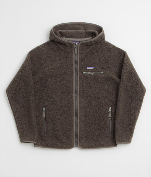 Patagonia Womens Retro Pile Hooded Fleece - Otter Brown