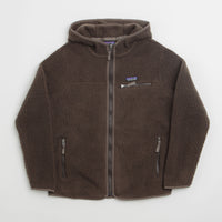 Patagonia Womens Retro Pile Hooded Fleece in Otter Brown thumbnail