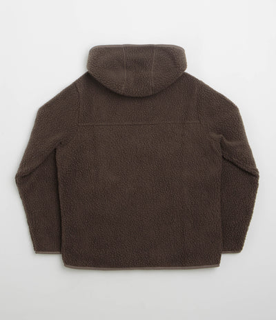 Patagonia Womens Retro Pile Hooded Fleece in Otter Brown