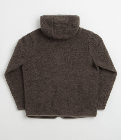 Patagonia Womens Retro Pile Hooded Fleece in Otter Brown