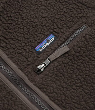 Patagonia Womens Retro Pile Hooded Fleece in Otter Brown