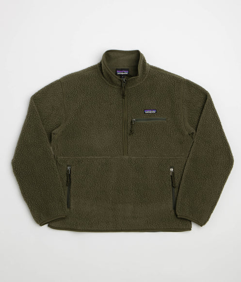 Patagonia Womens Retro Pile Marsupial Fleece - Basin Green